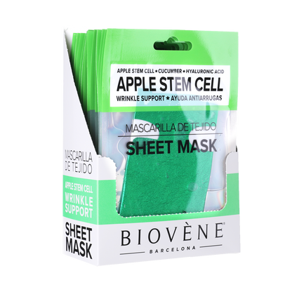 APPLE STEM CELL Wrinkle-Support Glam Sheet Mask with Cucumber and Hyaluronic Acid
