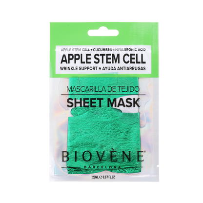 APPLE STEM CELL Wrinkle-Support Glam Sheet Mask with Cucumber and Hyaluronic Acid