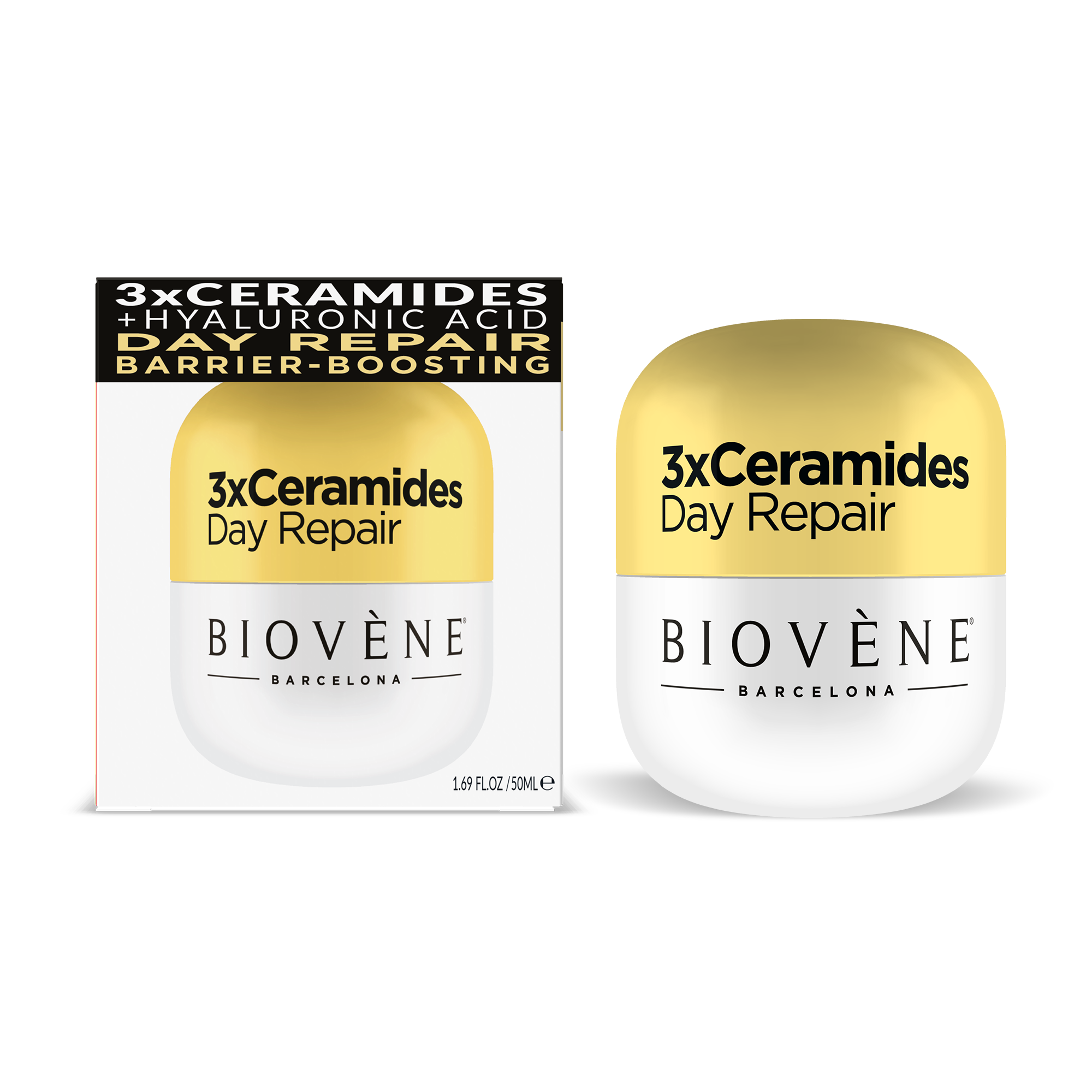 3X CERAMIDES DAY REPAIR Barrier-Boosting Moisturizer with Extra-Hydrating HA, Ceramides, CICA &amp; Organic Banana