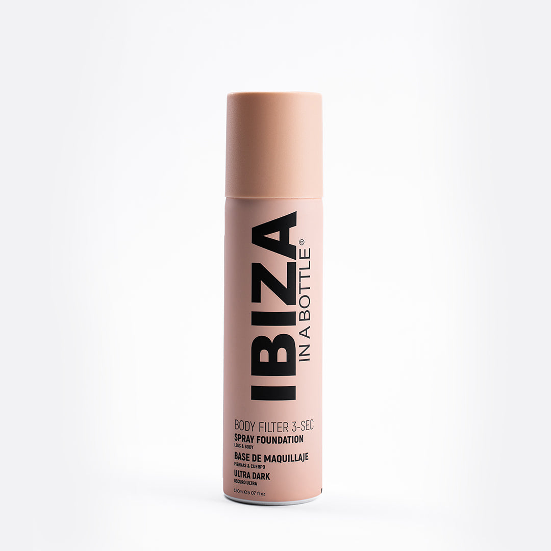 IBIZA 3-SEC BODY FILTER Ultra Dark Nude Anti-Aging Instant Spray-on Leg &amp; Body Foundation Advanced Skincare